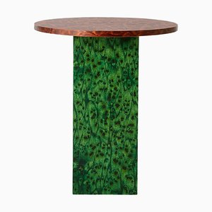 Round Slim Osis Rectangle Base Side Table by Llot Llov
