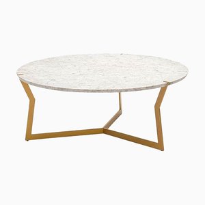 Round Carrara Star Coffee Table by Olivier Gagnère