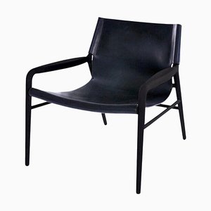 Chaise Rama en Chêne Noir et Noir par Ox Denmarq