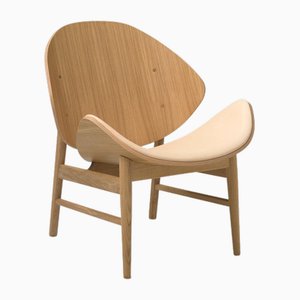 Chaise Vegetal Orange en Chêne Huilé Blanc Nude par Warm Nordic