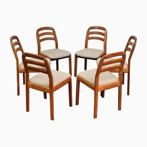 Vintage Chairs from Dyrlund, Denmark, 1970s, Set of 6