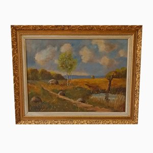 Allan Åsberg, Landscape Painting, 1949, Oil, Framed