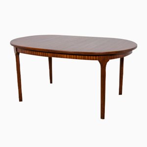 Mid-Century Oval Extendable Teak Dining Table from McIntosh, 1960s