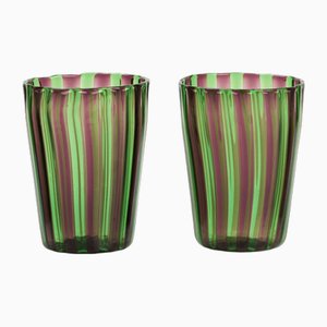 Verres en Verre Murano par Mariana Iskra pour Ribes the Art of Glass, Italie, Set de 2