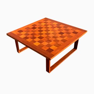 Mid-Century Danish Chessboard Coffee Table from France & Søn / France & Daverkosen