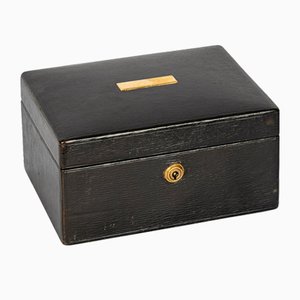 20th Century Leather Jewellery Box, 1920s