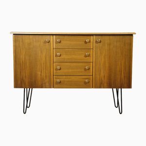 Mid-Century Sideboard auf Haarnadelbeinen, 1970er