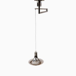 Lámpara de techo articulada italiana de Franco Albini para Sirrah, años 60