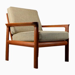 Poltrona Mid-Century moderna in teak, Danimarca, anni '60