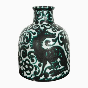 Italian Ceramic Vase by Giulio Guerrieri Murano, Italy, 1950s