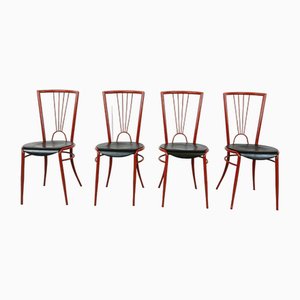 Chaises de Salle à Manger Postmodernes, 1980s, Set de 4