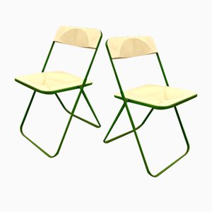 Folding Chairs Plia from Giancarlo Piretti, Spain, 1970s, Set of 2