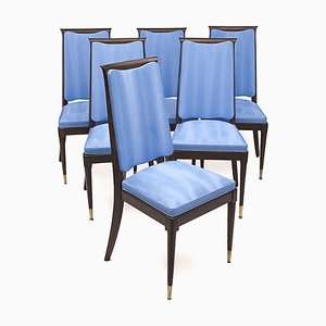 Art Deco Chairs, 1940s, Set of 6
