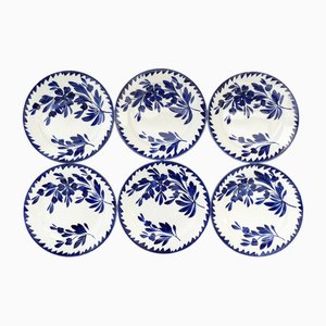 Plates by Sarreguemines Digoin, France, 1930s, Set of 6