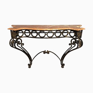 Wrought Iron Console Table, 1890s