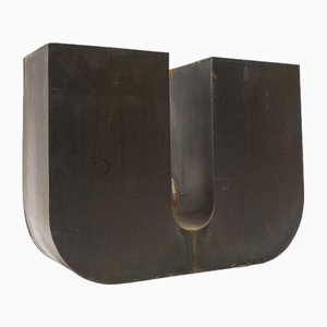 Mid-Century Modern Patinated Copper Letter U, Germany 1960s-1970s