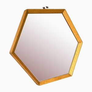 Vintage Mirror with Oak Frame, 1960s