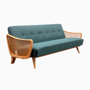 Sofa with Bast Armrests and Folding Function from Casala, 1950s