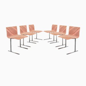 Chairs in Original Missoni Fabric by Giovanni Offredi for Saporiti, Italy, 1971, Set of 6