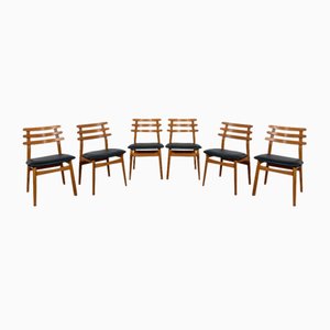 Mid-Century Oak Dining Chairs by Poul Volther for FDB Mobler, Denmark, 1960s, Set of 6