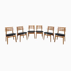 Sillas de comedor Mid-Century de roble de Poul Volther para FDB Mobler, Dinamarca, años 60. Juego de 6