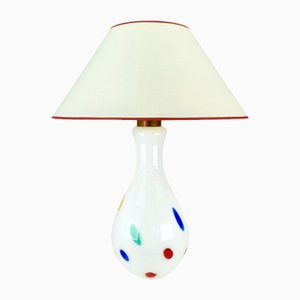 Lampada da tavolo grande in vetro di Murano di Dino Martens per Aureliano Toso, anni '60