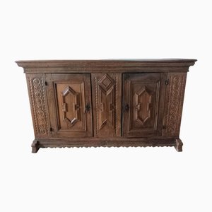 Baroque Sideboard in Oak, 1850s