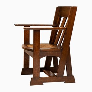 Arts and Crafts Athelstan Armchair in Oak from Liberty & Co., 1898