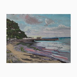 Minehead, Somerset Seascape, años 90, óleo sobre lienzo