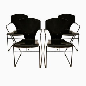 Minimalistische Egoa 300 Stühle von Josep Mora, 1980er, 4er Set