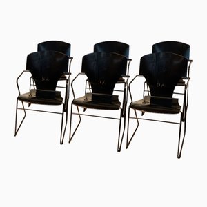 Chaises Egoa 300 Minimalistes par Josep Mora, 1980s, Set de 6