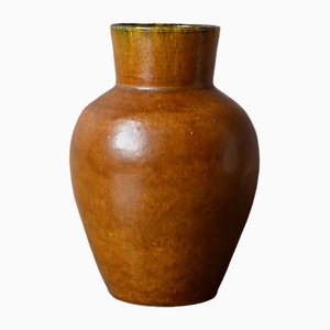 Erdfarbene Accolay Vase, 1960er