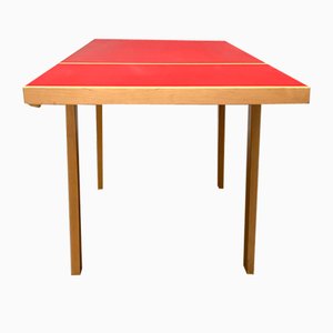 Mid-Century Red Folding Table or Desk by Alvar Aalto for Artek, 1960s