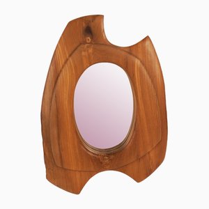Mirror with Wooden Frame, 1970s-1980s