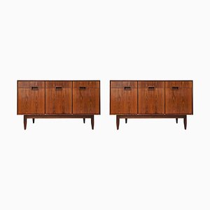 Mid-Century Modern Italian Wood Sideboards in the style of Dassi, 1950s, Set of 2