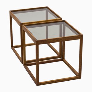 Cube Tische von Kurt Østervig für KP Møbler, 1960er, 2er Set