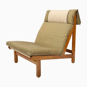 Wooden Lounge Chair by Bernt Petersen, 1960s