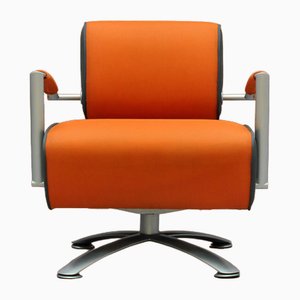 Elipsis Armchair in Orange Fabric