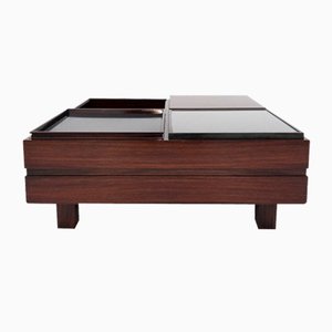 Square Lounge Table in Rosewood from Luigi Sormani, Italy, 1960s