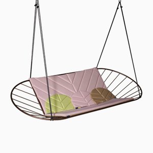 Modern Stainless Steel Two-Seater Porch Swing from Studio Stirling