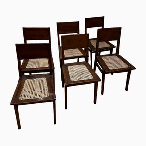 Teak Dining Chairs by Pierre Jeanneret for Chandigarh, India, 1955, Set of 6