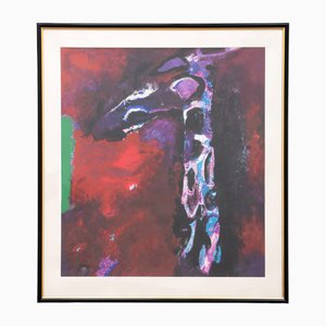Nico Molenkamp, Giraffe, 20th Century, Oil on Canvas, Framed