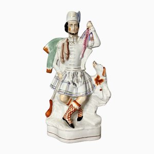 Statua grande Staffordshire vittoriana, metà XIX secolo