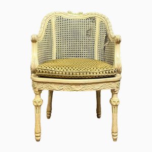 Louis XVI Lacquered Wood Desk Armchair