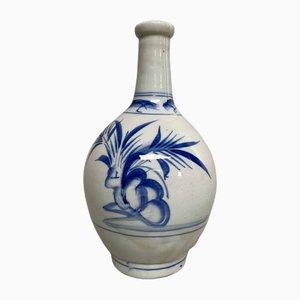 Tokkuri Sake Ko-Imari de porcelana, Japón, década de 1890