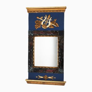 Wooden Mirror with Lyra Motif, 1840s