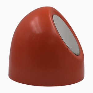 Specchio da tavolo vintage arancione di Cassina, anni '70