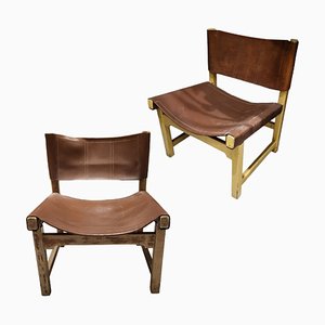 Scandinavian Low Chairs, Set of 2