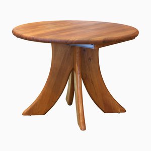 Round Dining Table with Insert Top in Teak from Burchardt-Nielsen, Denmark, 1970s, Set of 2