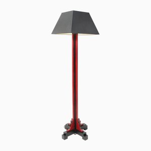 Lámpara de pie modernista Art Déco de roble de Cor Alons, años 20